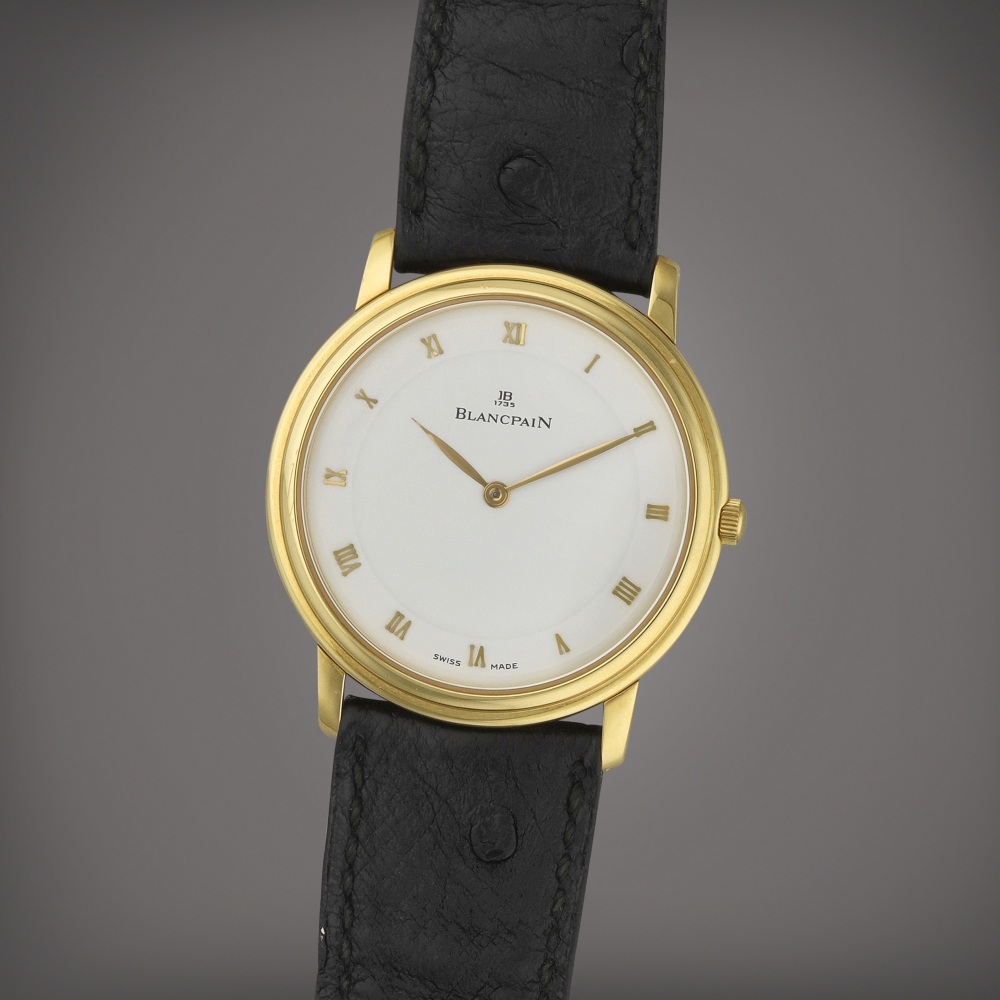 Blancpain Villeret | A yellow gold wristwatch | Circa 1999