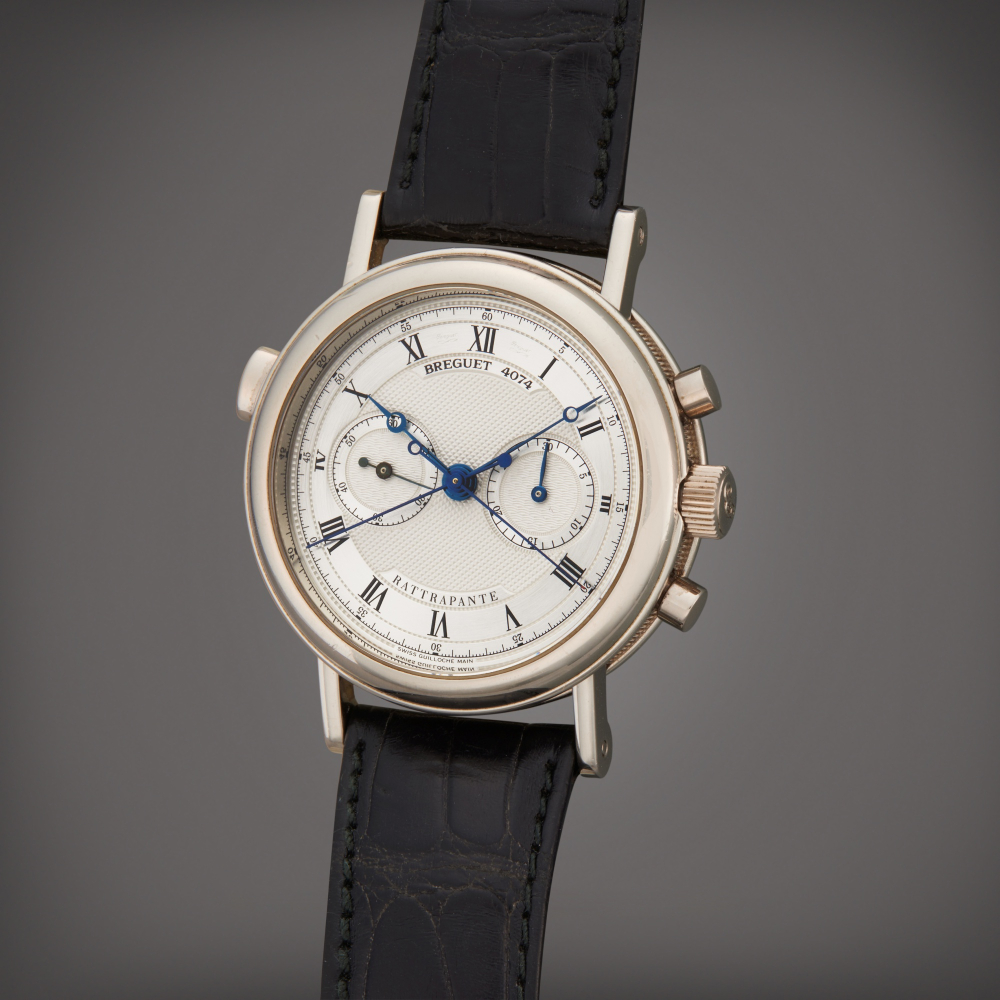 Reference 3947 Rattrapante  A white gold split seconds chronograph wristwatch Circa 2000    3947 Rattrapante  2000