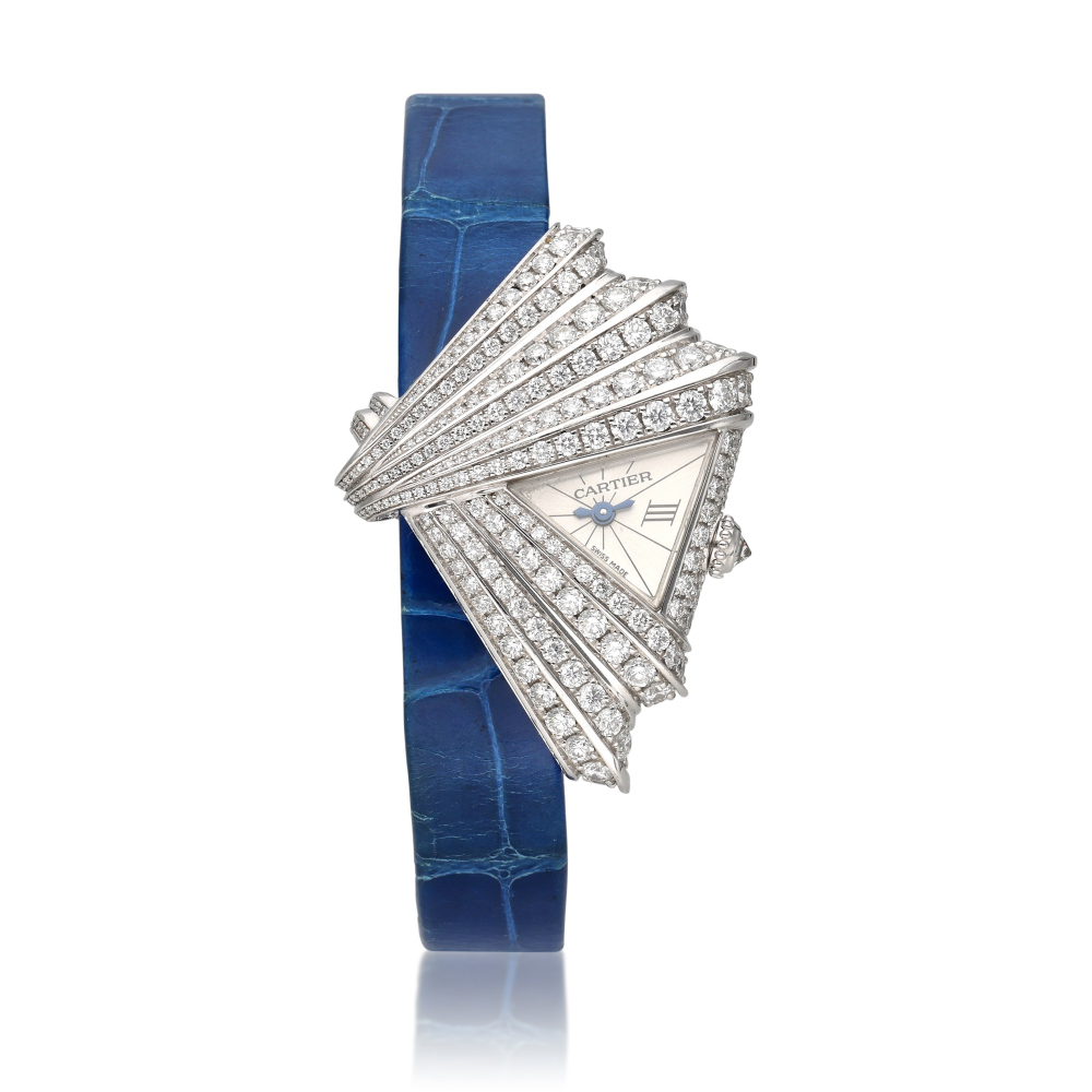 Reference 3081 Libre Froissée | A white gold and diamond-set asymmetric wristwatch, Circa 2008