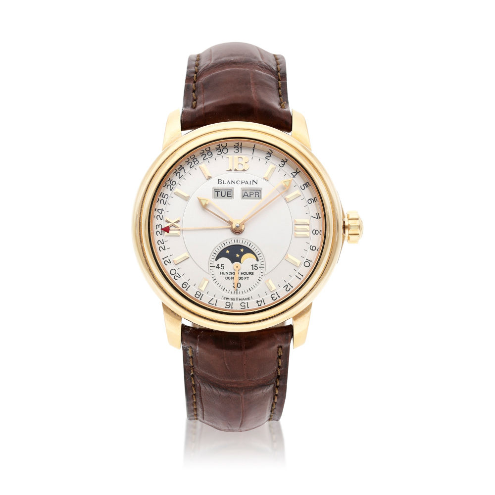Reference 2763 Lemans | A limited edition pink gold automatic triple calendar wristwatch with moon phases, Circa 2005