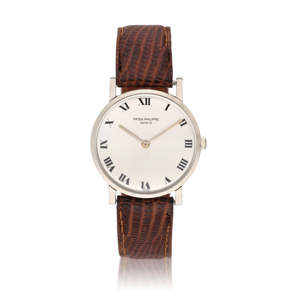 Reference 3470 Calatrava | A white gold wristwatch, Circa 1965
