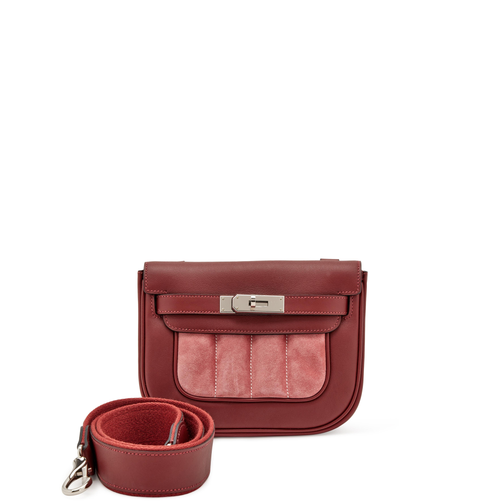 Rouge H Swift Rose Indien Veau Doblis Mini Berline 21 Palladium Hardware, 2014