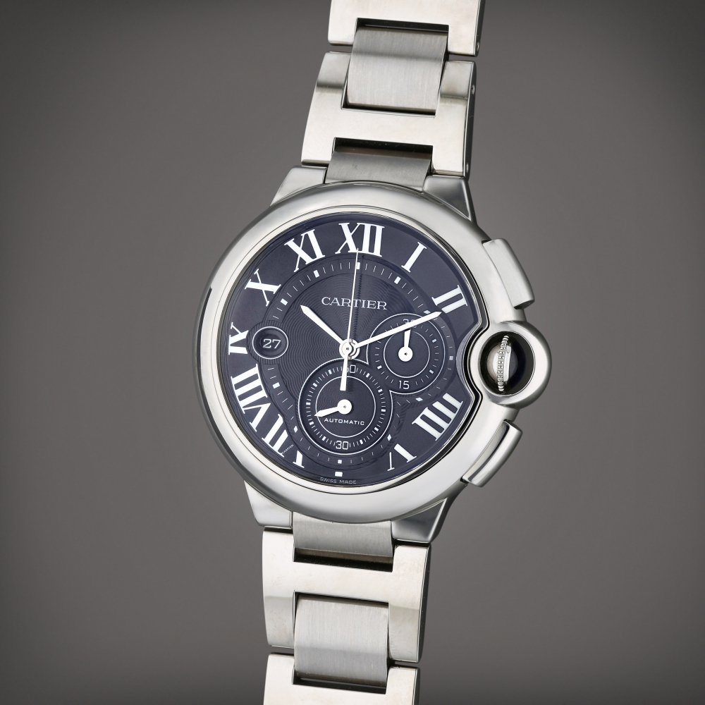Reference 3109 Ballon Bleu XL | A stainless steel automatic chronograph wristwatch with date and bracelet, Circa 2015