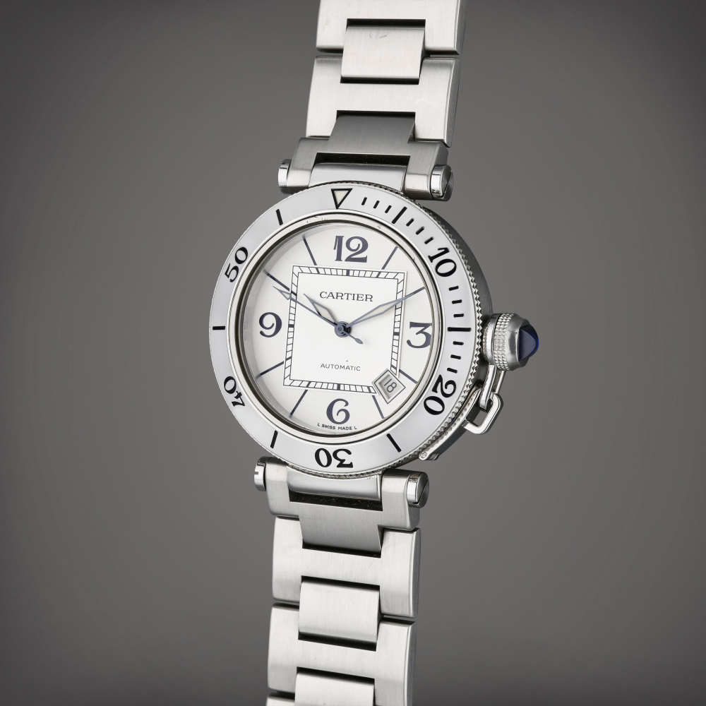 Reference 2790 Pasha | A stainless steel automatic wristwatch with date and bracelet, Circa 2013