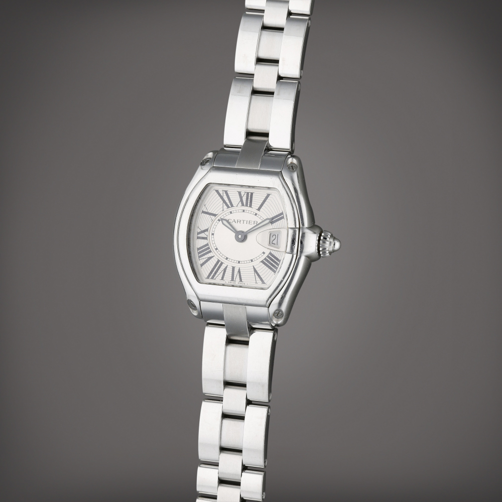 Reference 2675 Roadster | A stainless steel tonneau shaped wristwatch with date and bracelet, Circa 2005