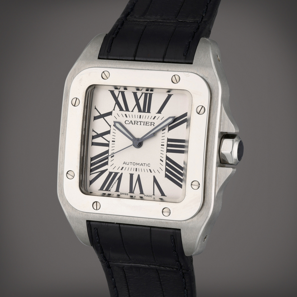 Reference 2656 Santos 100 XL Anniversary Edition 1904-2004 | A stainless steel automatic wristwatch, Circa 2004