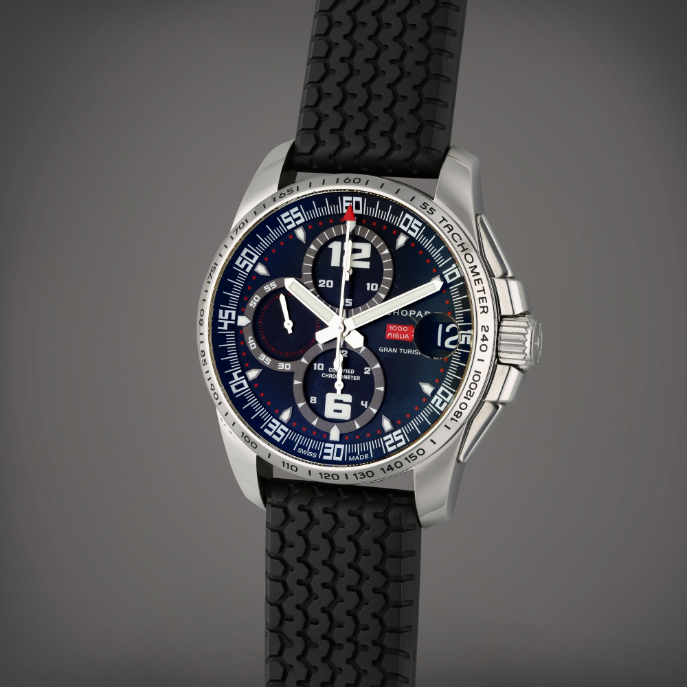 Reference 8459 (168459-3001) Mille Miglia Gran Turismo XL | A stainless steel automatic chronograph wristwatch with date, Circa 2008