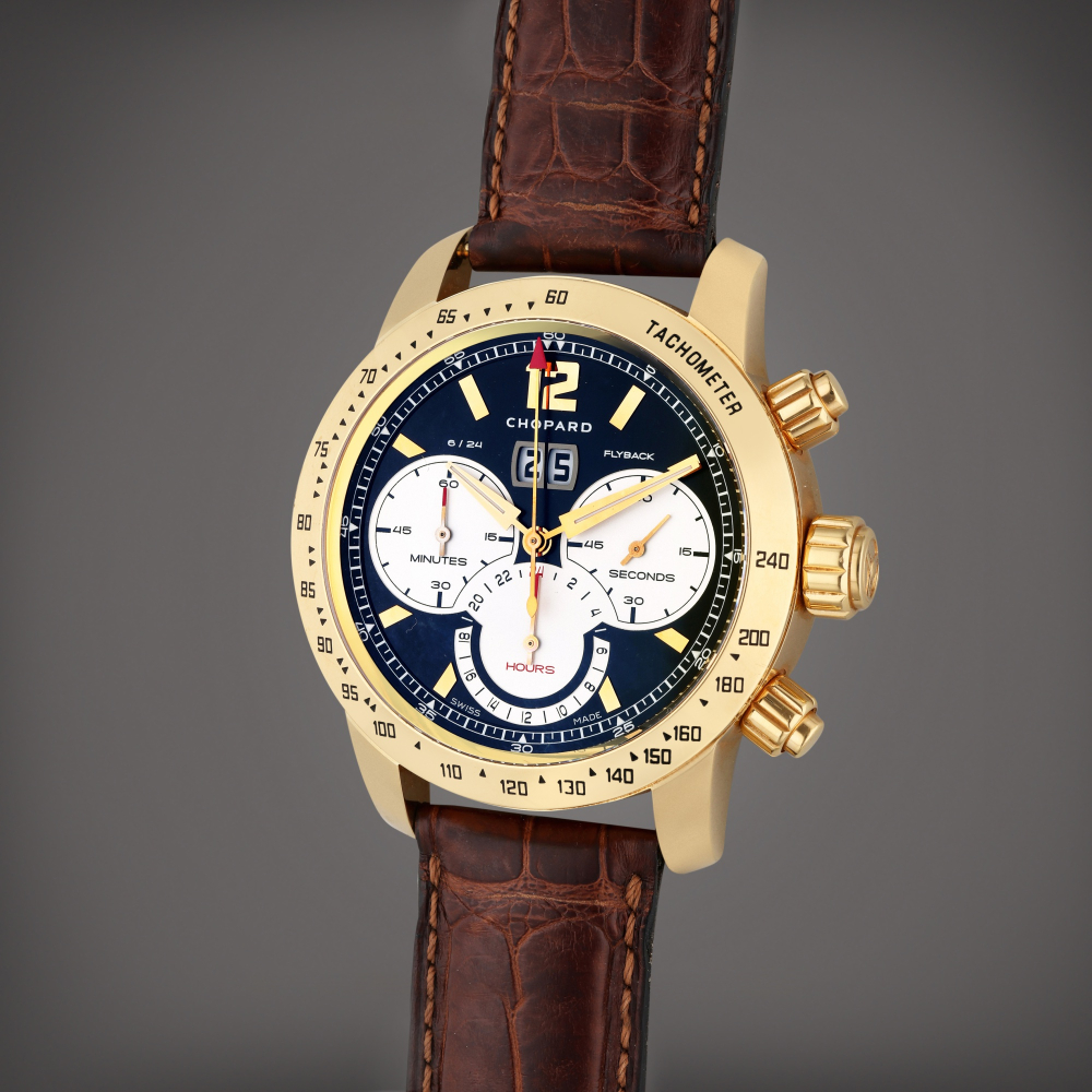 Reference 1262 (161262-5001) Mille Miglia Jacky Ickx (Edition IV) | A limited edition pink gold automatic chronograph wristwatch with date, Circa 2007