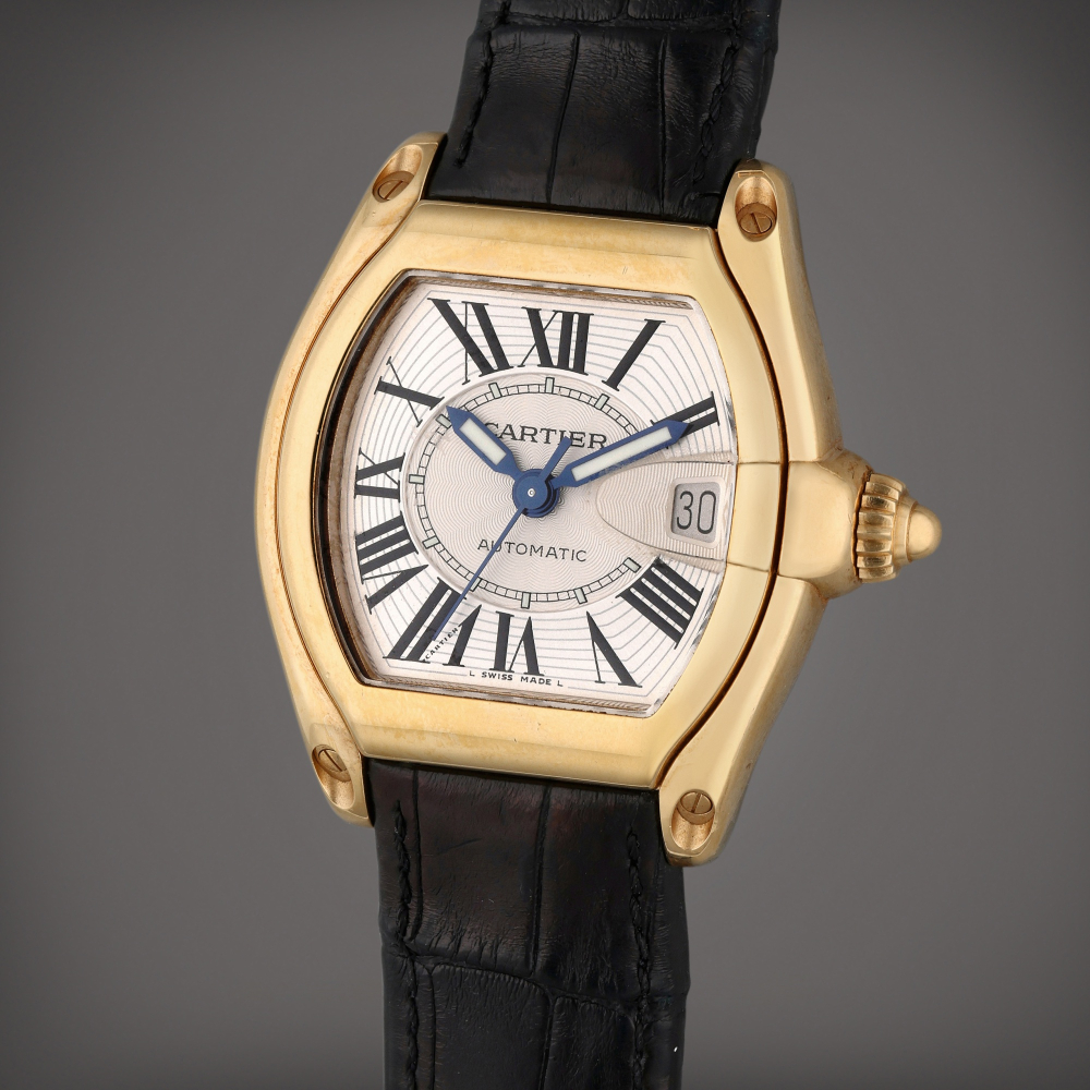 Reference 2524 Roadster | A yellow gold tonneau shaped automatic wristwatch with date, Circa 2005