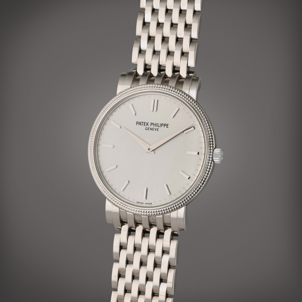 Reference 5120/1G Calatrava | A white gold automatic wristwatch with bracelet, Circa 2000