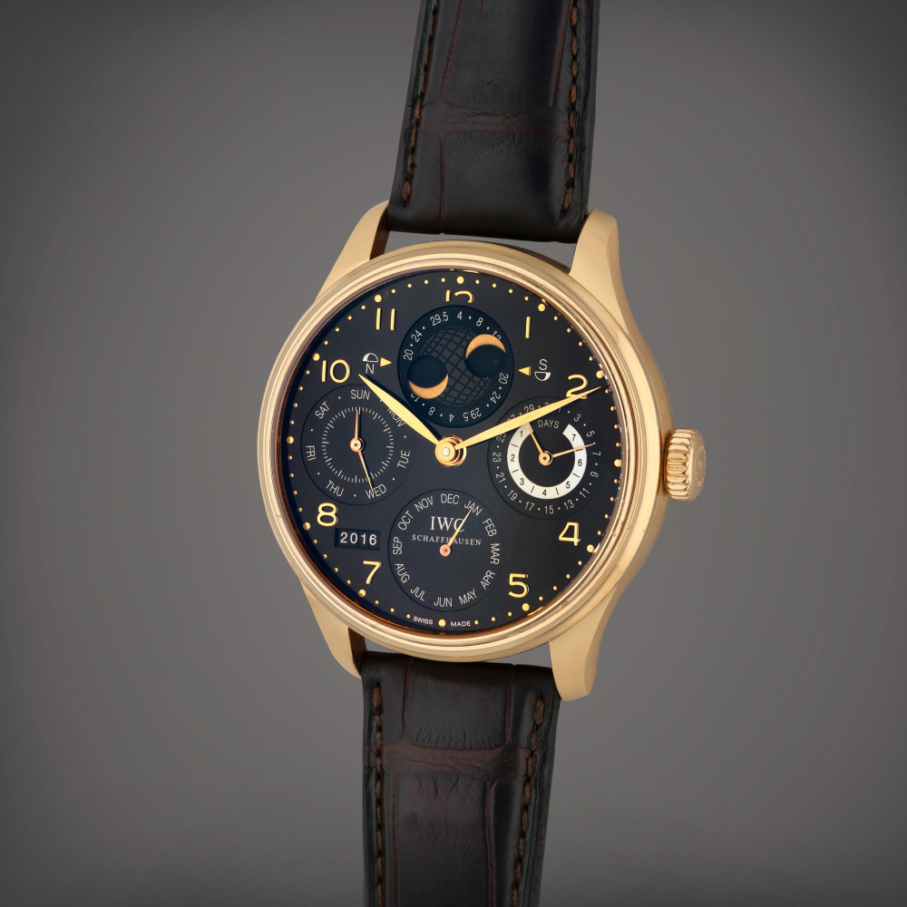 Reference 5021 Portugieser | A pink gold automatic perpetual calendar wristwatch with moon phases and power reserve indication, Circa 2010
