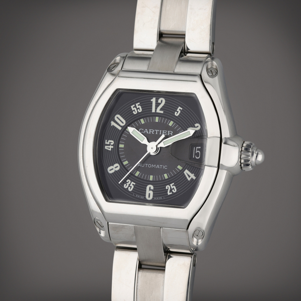 Reference 2510 Roadster | A stainless steel automatic wristwatch with date and bracelet, Circa 2000