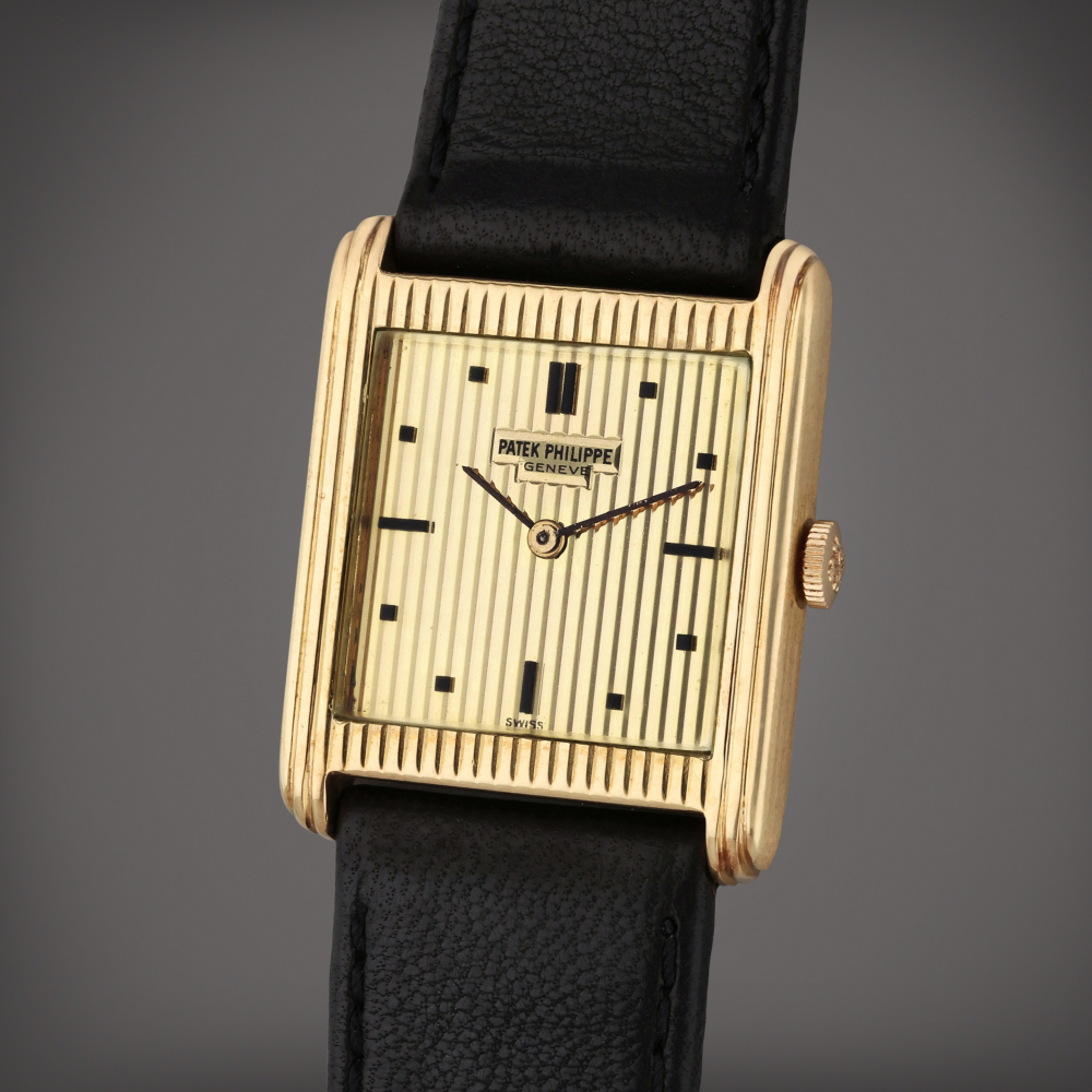 Reference 3467 Gondolo | A yellow gold rectangular wristwatch, Circa 1965