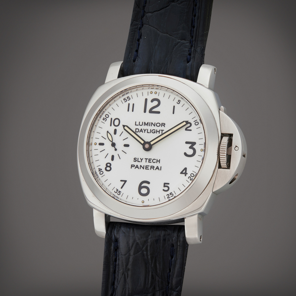 Reference 5218-207/A Slytech Daylight 'Pre-Vendome' | A limited edition stainless steel wristwatch, Special Edition for Sylvester Stallone, Circa 1995 | The Hammer Collection