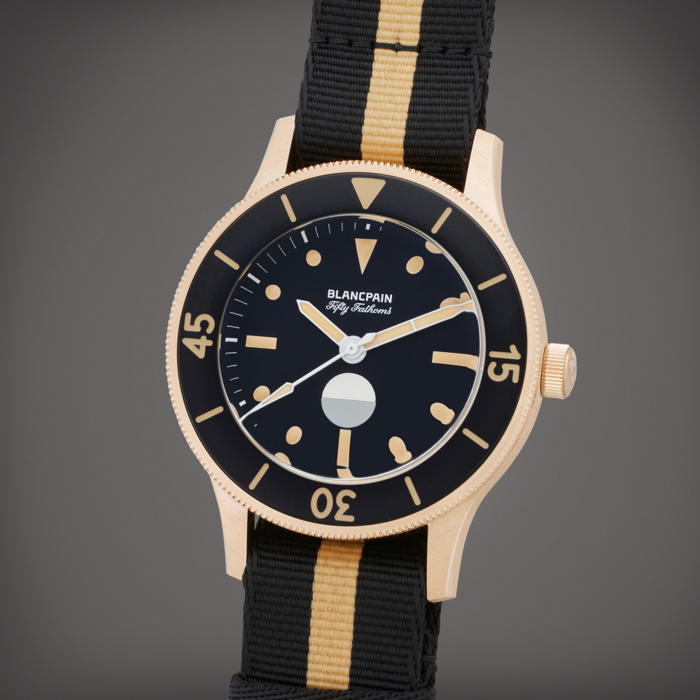 Reference 5901-5630-NANA Fifty Fathoms 70th Anniversary Act 3 | A limited edition bronze gold automatic wristwatch, Donated for the Benefit of Oceana, Circa 2023