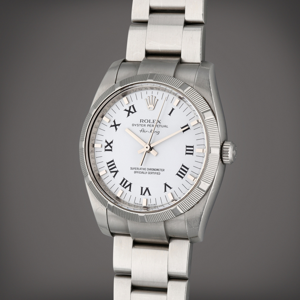 Reference 114210 Air-King | A stainless steel automatic wristwatch with bracelet, Circa 2011