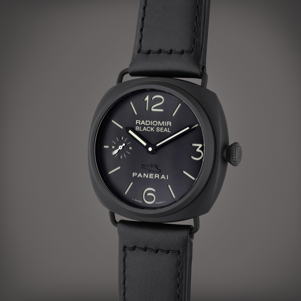 Reference PAM00292 Radiomir Black Seal | A limited edition blackened ceramic and PVD-coated stainless steel wristwatch, Circa 2008 | The Hammer Collection