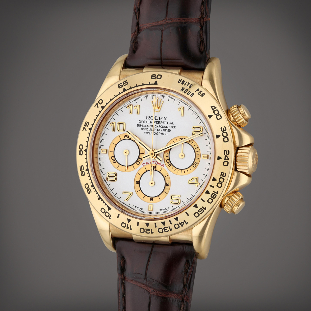 Reference 16518 Daytona | A yellow gold automatic chronograph wristwatch, Circa 1999
