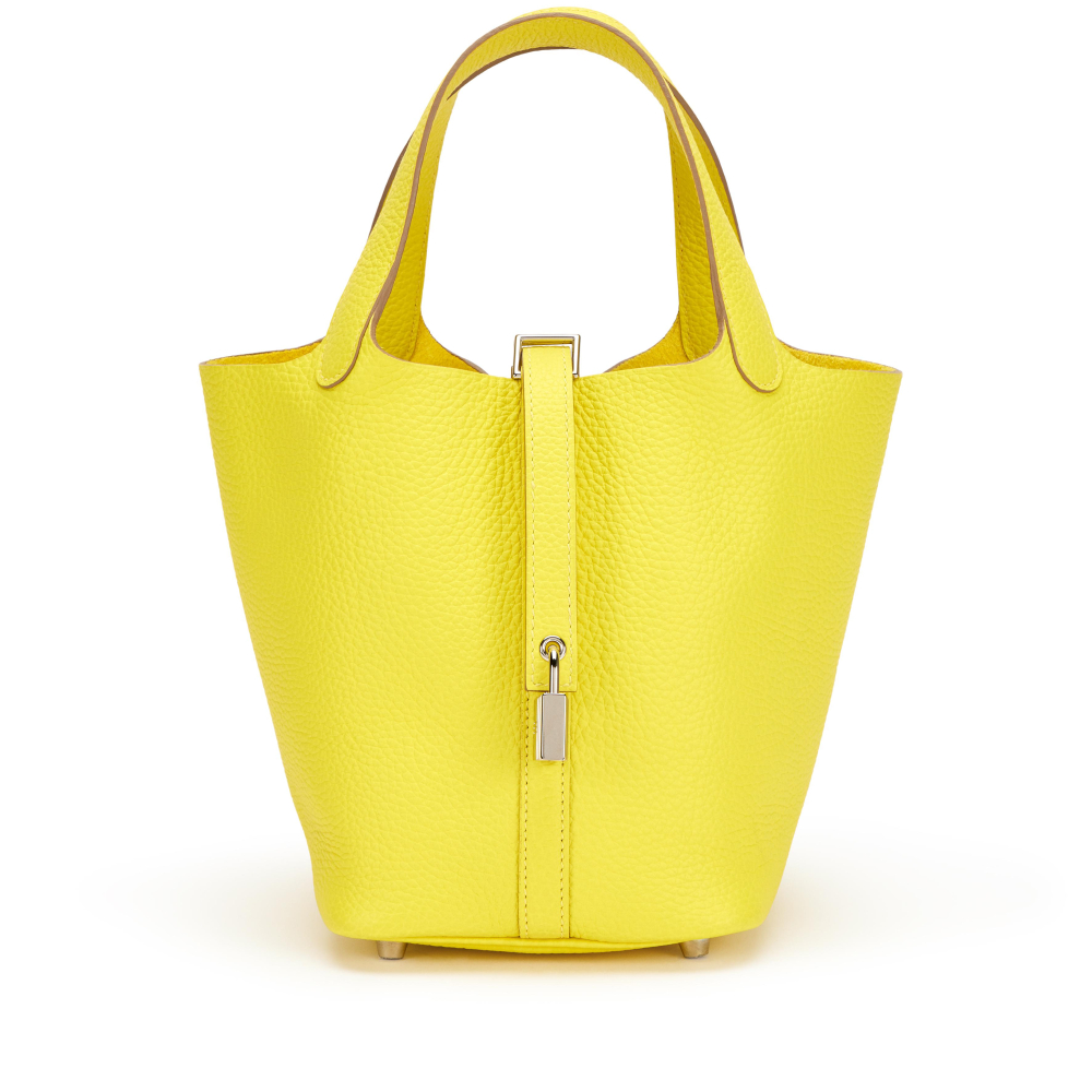 Hermès Lime Clemence Picotin Lock 18 Palladium Hardware, 2023