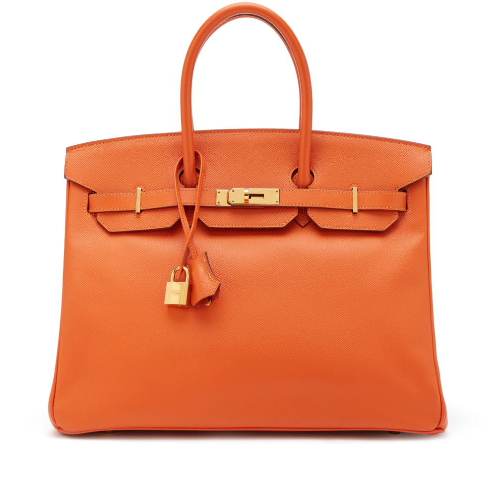 Hermès Orange H Epsom Birkin 35 Gold Hardware, 2011