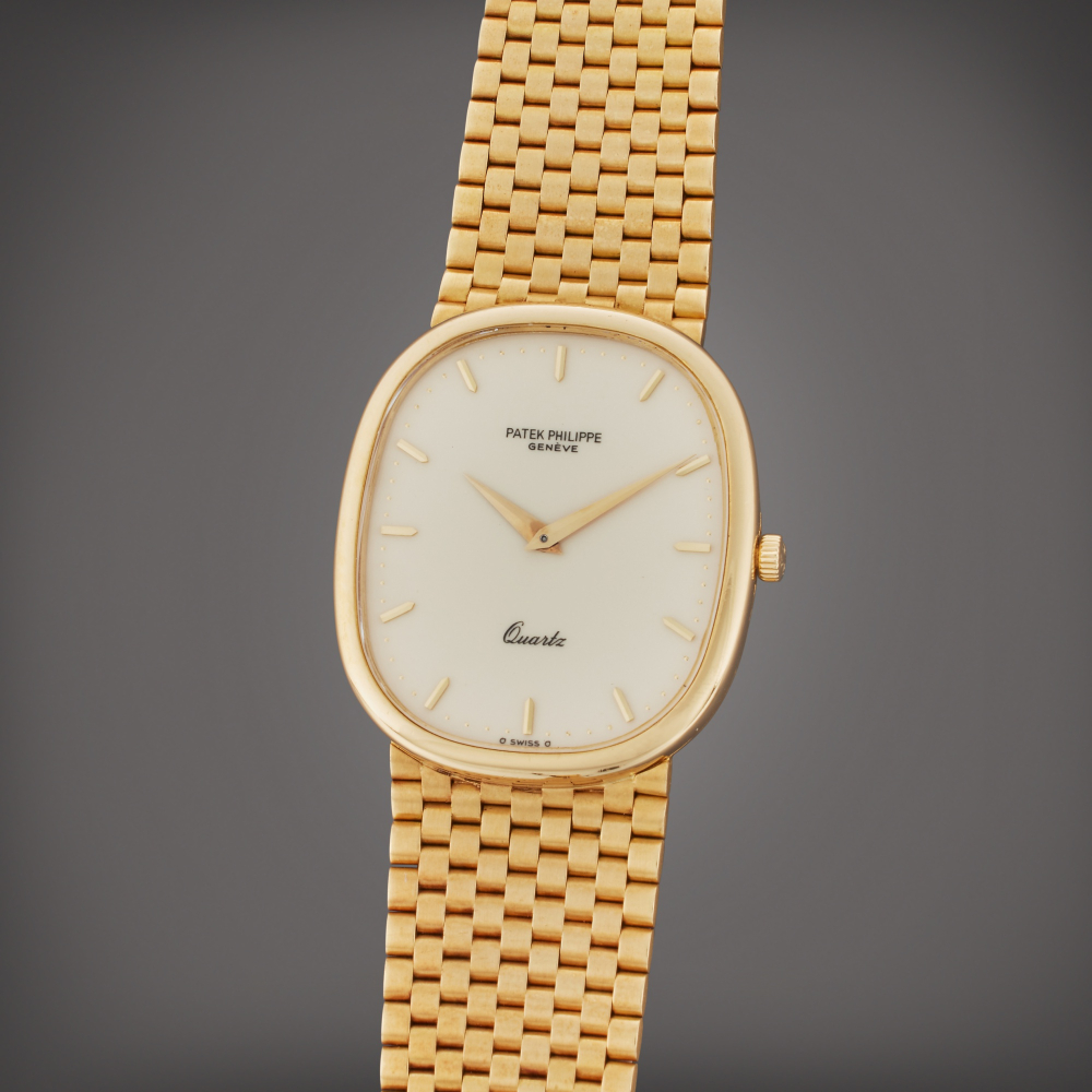 Patek Philippe Reference 3838/1 Ellipse | A yellow gold bracelet watch, Circa 1985