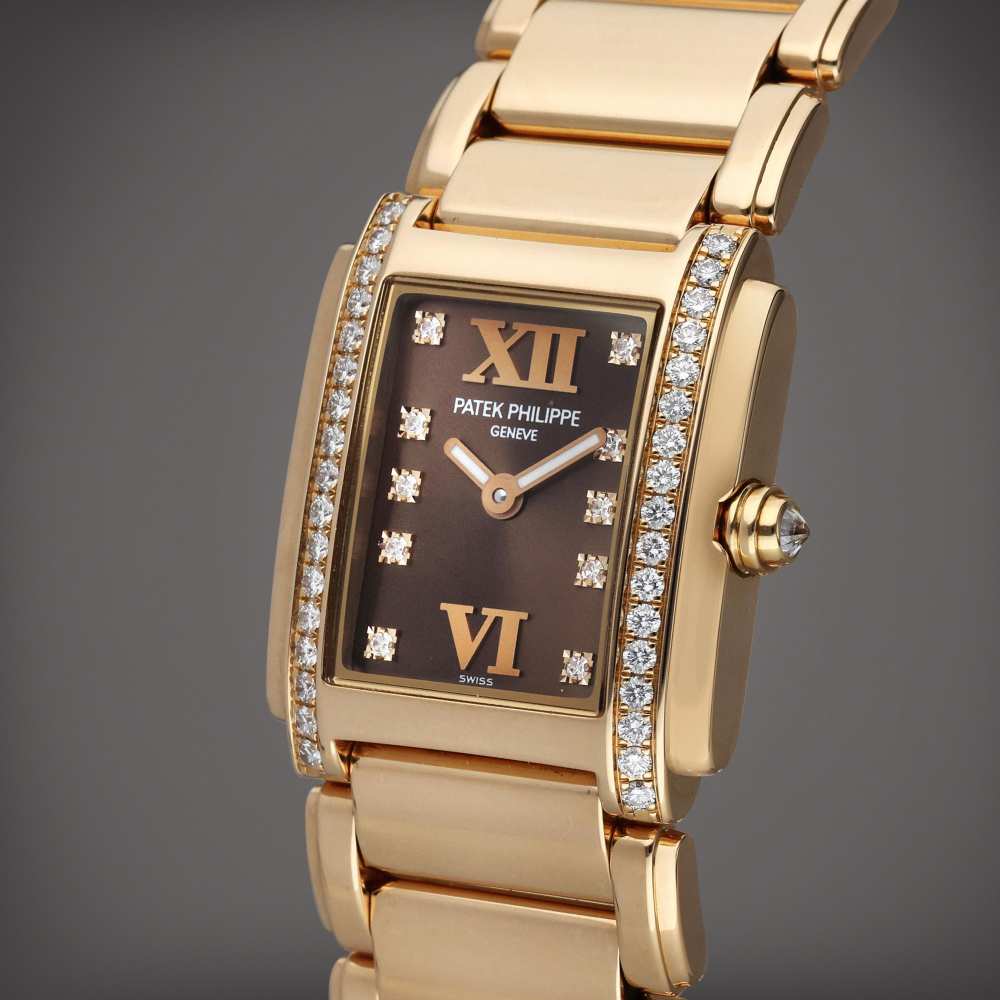 Patek Philippe Reference 4908/11R-010 Twenty-4 | A pink gold and diamond set wristwatch with bracelet, Circa 2015