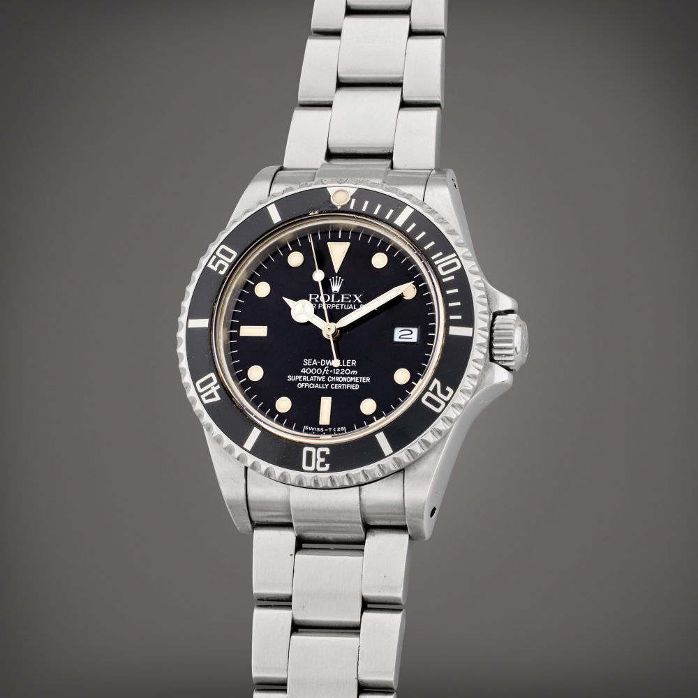 Rolex Reference 16660 Sea-Dweller | A stainless steel automatic wristwatch with date and bracelet, Circa 1987