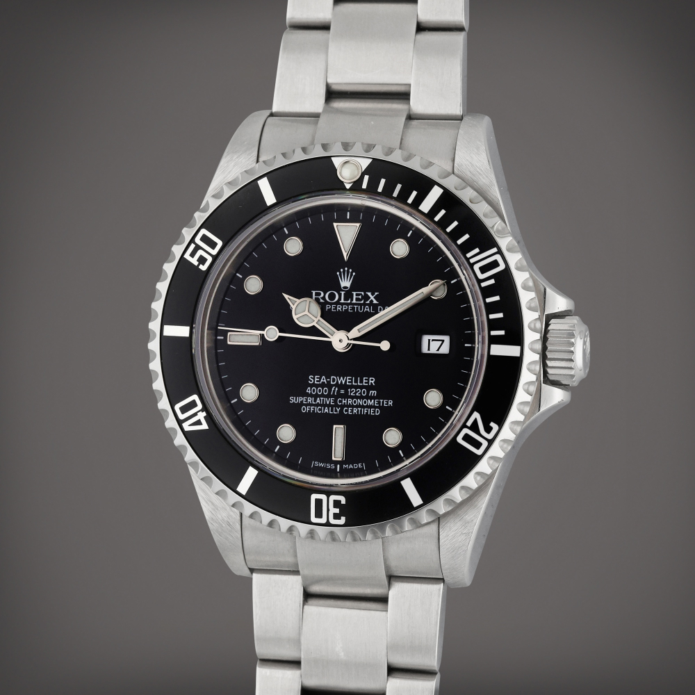Rolex Reference 16600 T Sea-Dweller | A stainless steel automatic wristwatch with date and bracelet, Circa 2008
