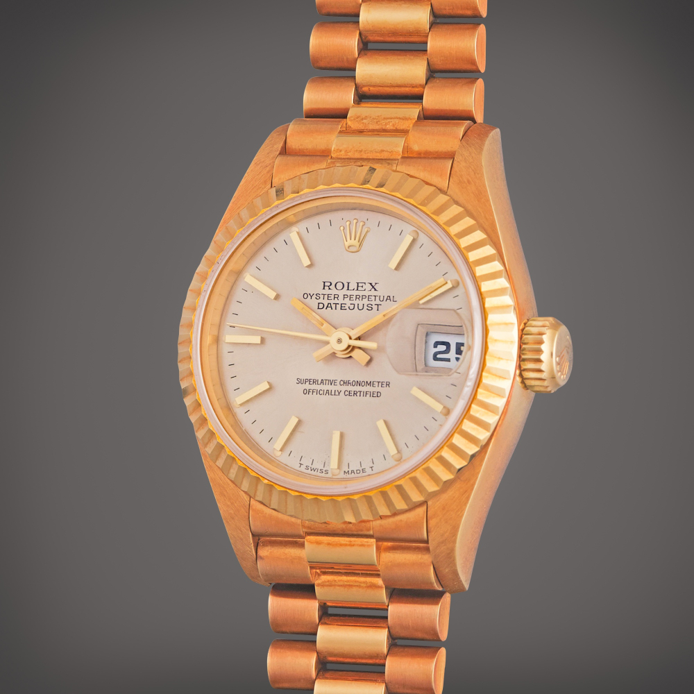 Rolex Reference 69178 Datejust | A yellow gold automatic wristwatch with date and bracelet, Circa 1995