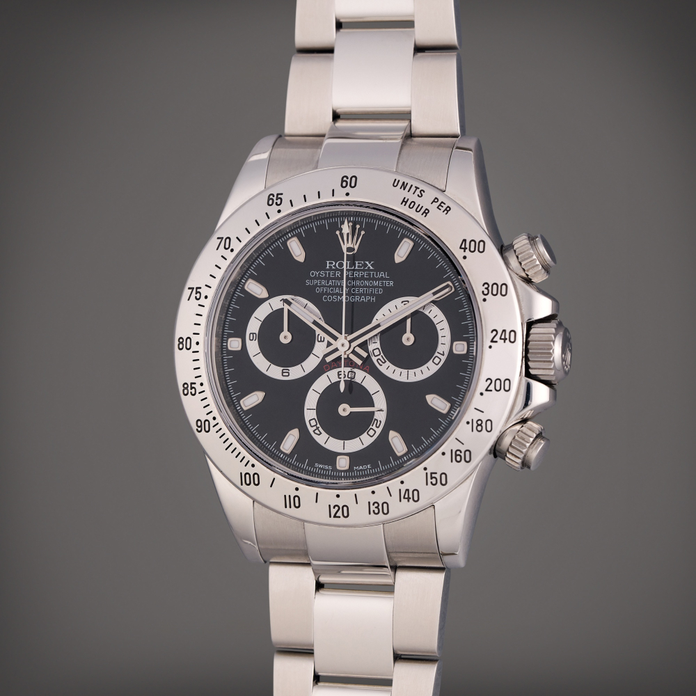 Rolex Reference 116520 Daytona | A stainless steel automatic chronograph wristwatch with bracelet, Circa 2013