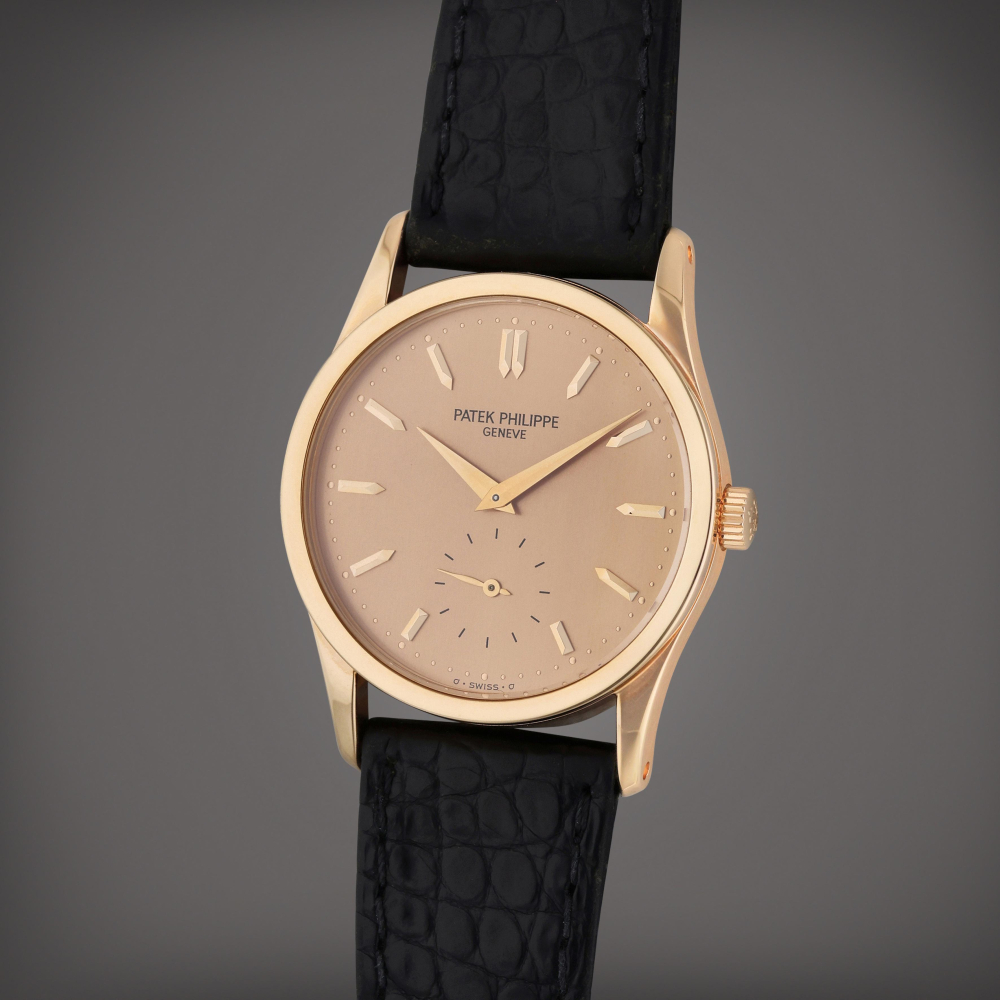 Patek Philippe Reference 3796 Calatrava | A pink gold wristwatch, Circa 1995