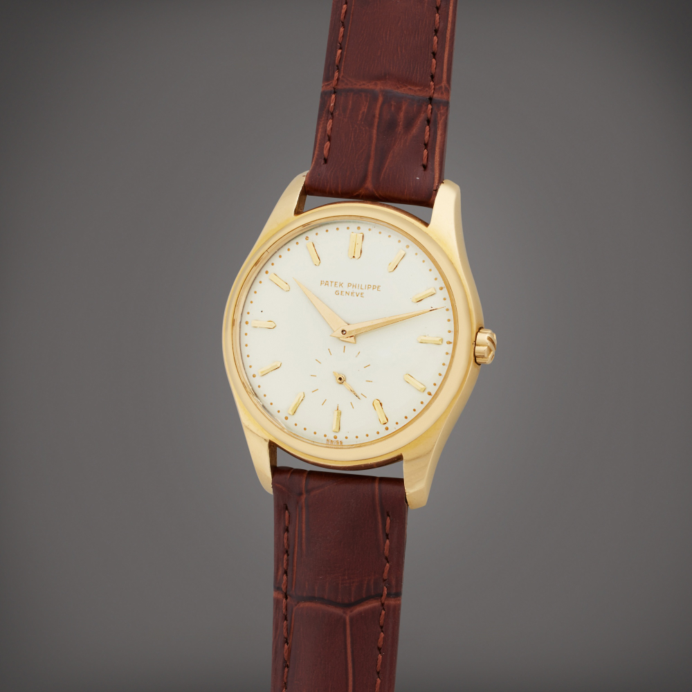 Patek Philippe Reference 2526 | A yellow gold automatic wristwatch with first series enamel dial, Made in 1955