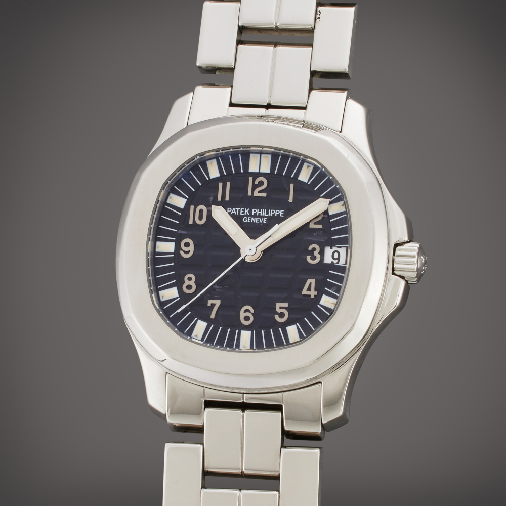 Patek Philippe Reference 5066 Aquanaut | A stainless steel automatic wristwatch with date and bracelet, Circa 2000