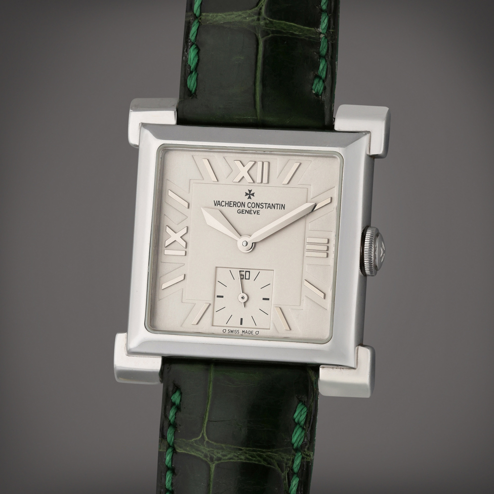 Vacheron Constantin Reference 91030/000G Carree Historique | A limited edition white gold wristwatch, Circa 2000