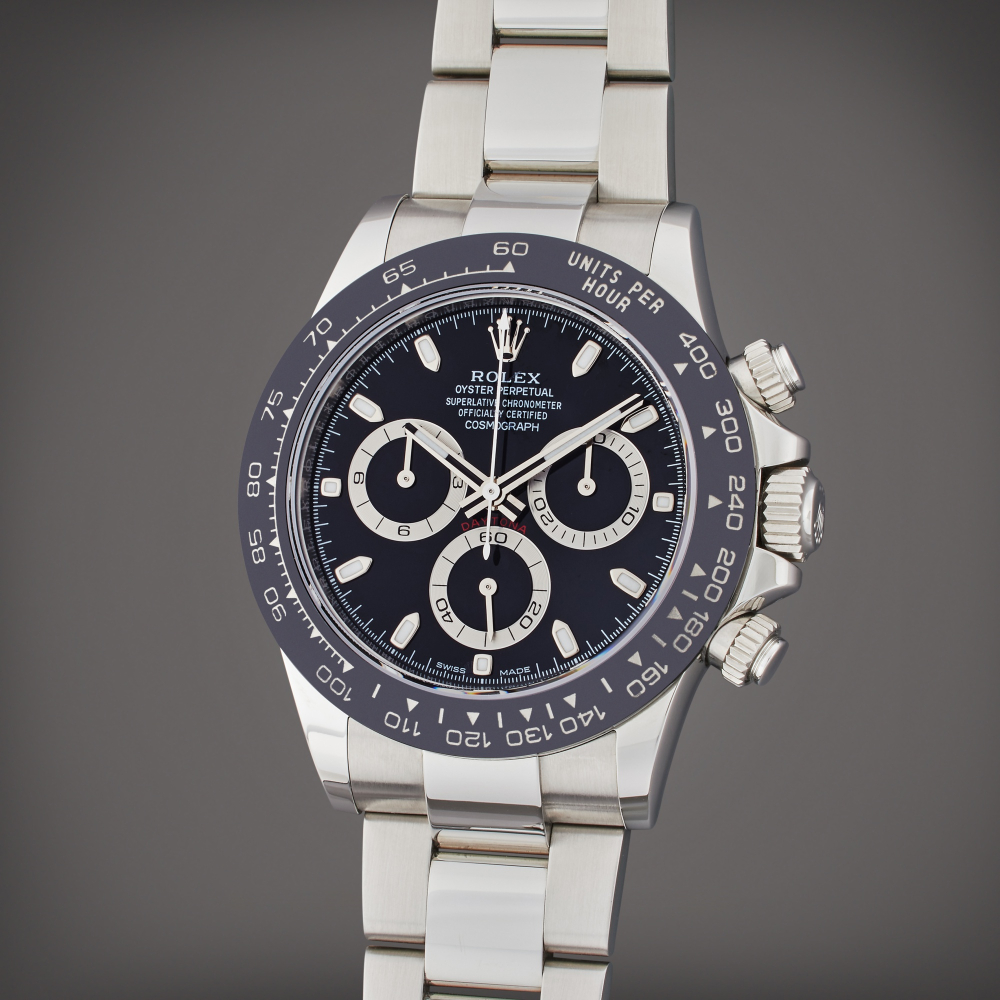 Rolex Reference 116500LN Daytona | A stainless steel automatic chronograph wristwatch with bracelet, Circa 2017