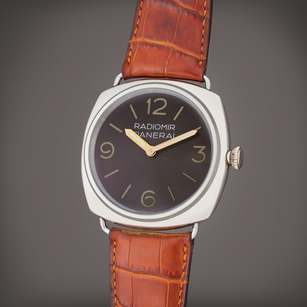 Panerai Reference PAM00021 Radiomir | A limited edition platinum wristwatch, Circa 1997
