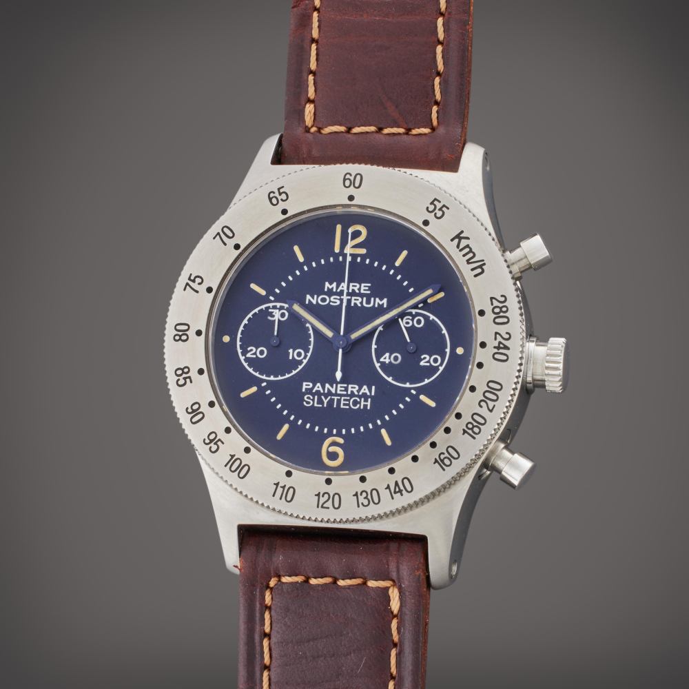 Panerai Reference 5218-302 Slytech Mare Nostrum | A stainless steel chronograph wristwatch, Circa 1996