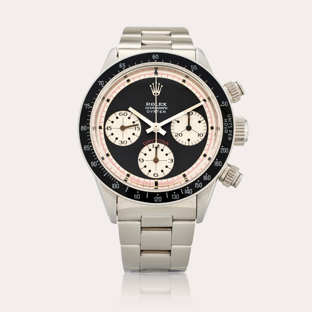 Rolex Reference 6263 'Paul Newman' Daytona ‘Sotto’ | A stainless steel chronograph wristwatch with bracelet, Circa 1969