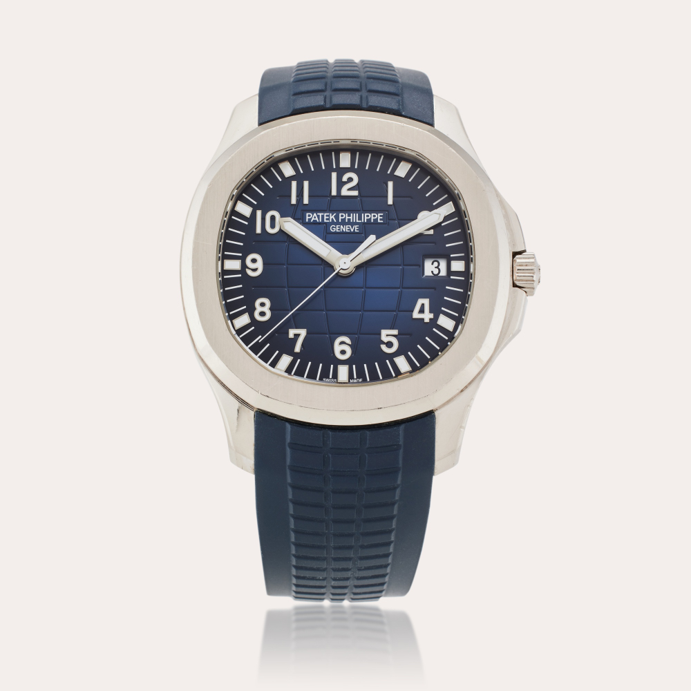 Patek Philippe Reference 5168G-001 Aquanaut | A stainless steel automatic wristwatch with date, Circa 2018