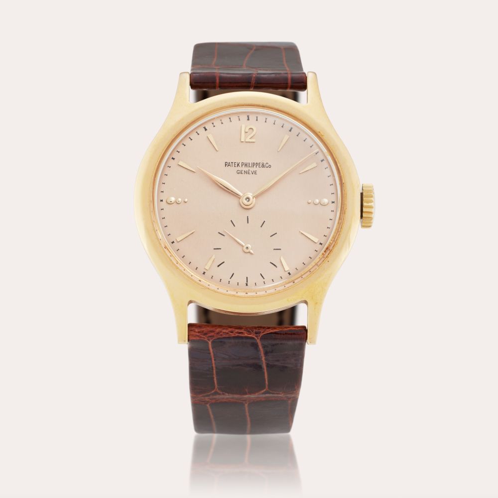 Patek Philippe Reference 565 Calatrava 'Pink on Pink' | A pink gold wristwatch, Made in 1947
