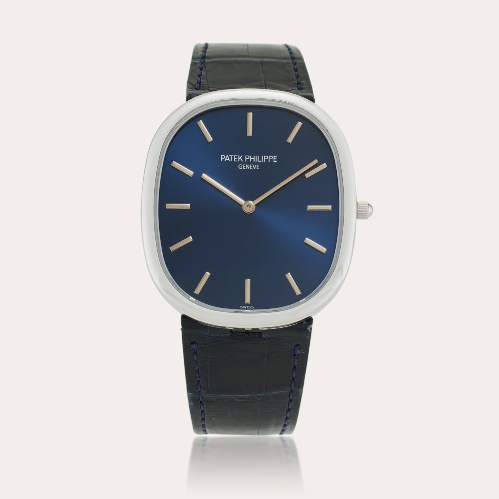 Patek Philippe Reference 5738P Golden Ellipse | A platinum automatic wristwatch, Circa 2017
