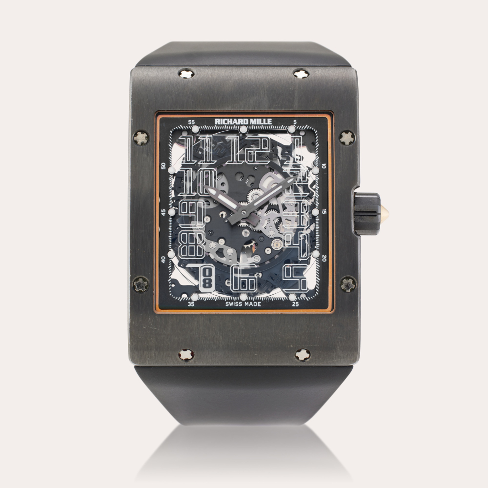 Richard Mille Reference RM016 | A limited edition titanium and pink gold skeletonized automatic wristwatch with date, Circa 2010