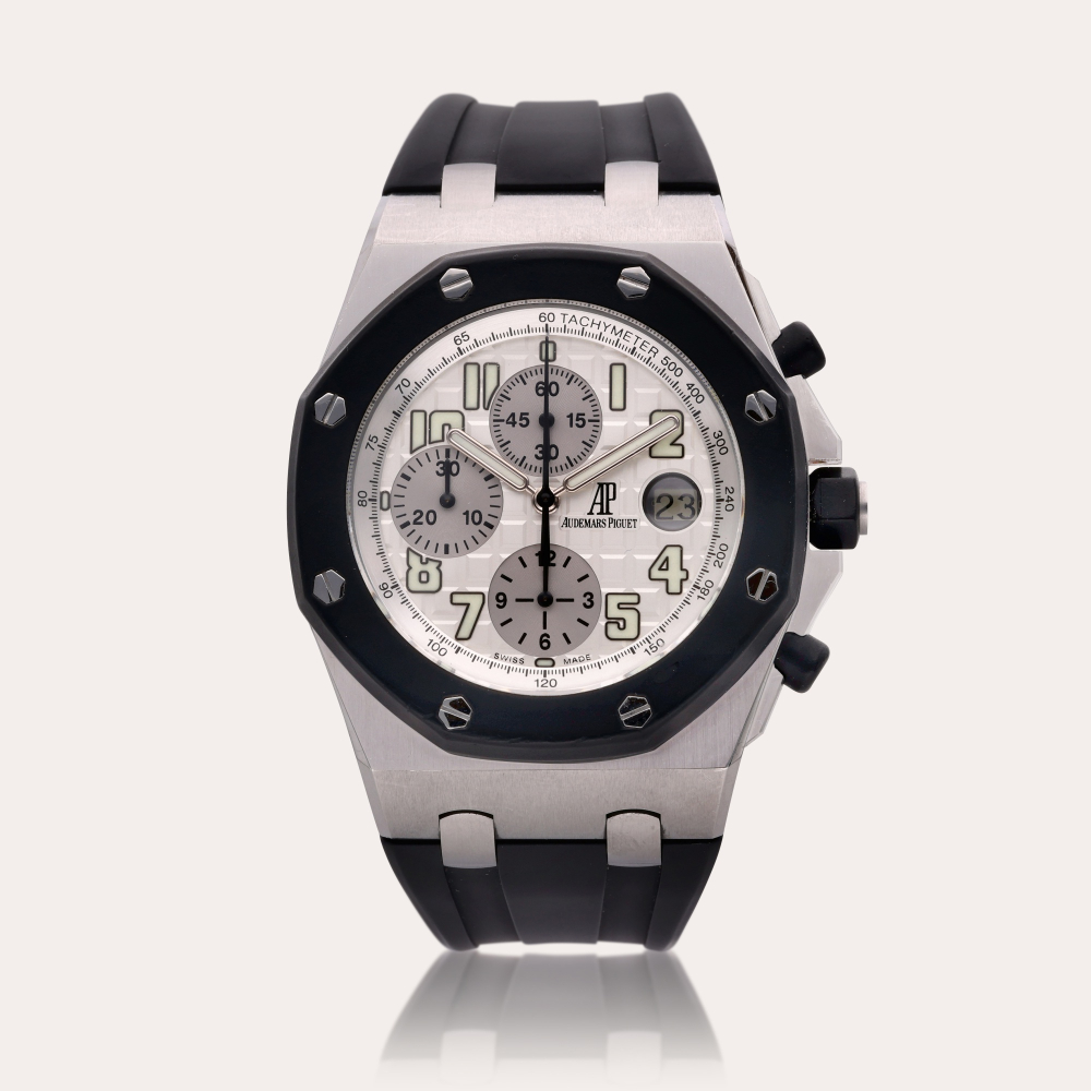 Audemars Piguet Reference 25940 Royal Oak Offshore | A stainless steel automatic chronograph wristwatch with date, Circa 2010