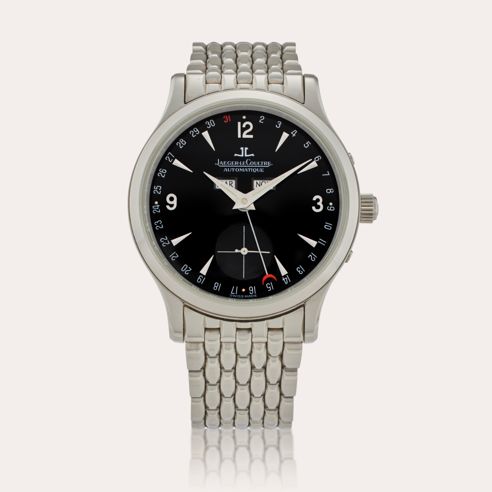Jaeger-LeCoultre Reference 140.8.87 Master Control Calendar | A stainless steel automatic triple calendar wristwatch with bracelet, Circa 2000