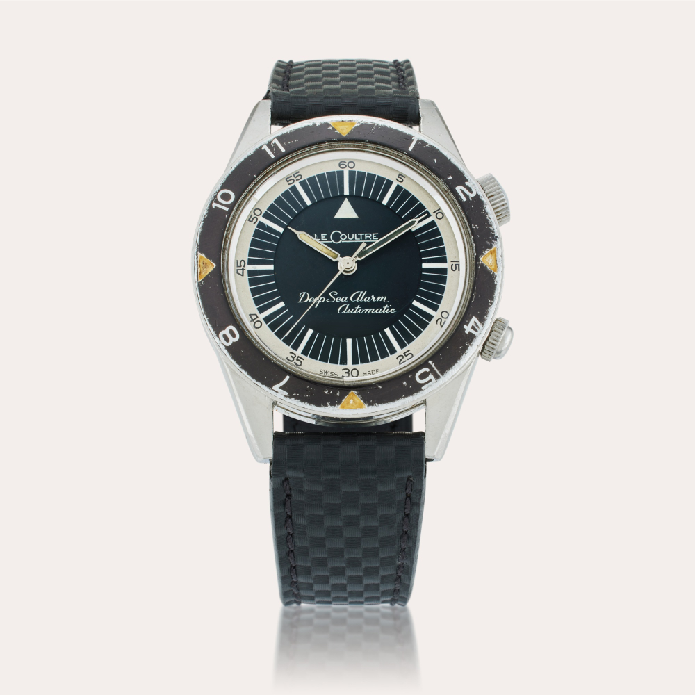 LeCoultre Reference E857 Memovox Deep Sea Alarm | A stainless steel automatic alarm wristwatch, Circa 1960