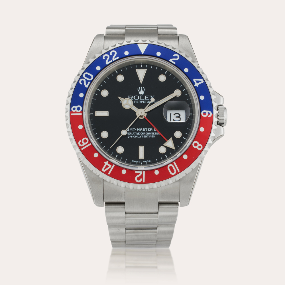 Rolex Reference 16710 GMT-Master II ‘Pepsi’ | A stainless steel automatic dual time wristwatch with date and bracelet, Circa 2004