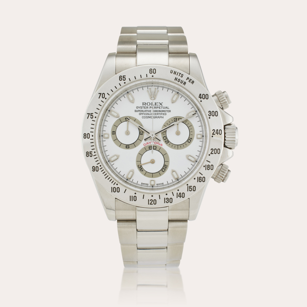 Rolex Reference 116520 Daytona | A stainless steel automatic chronograph wristwatch with bracelet, Circa 2004