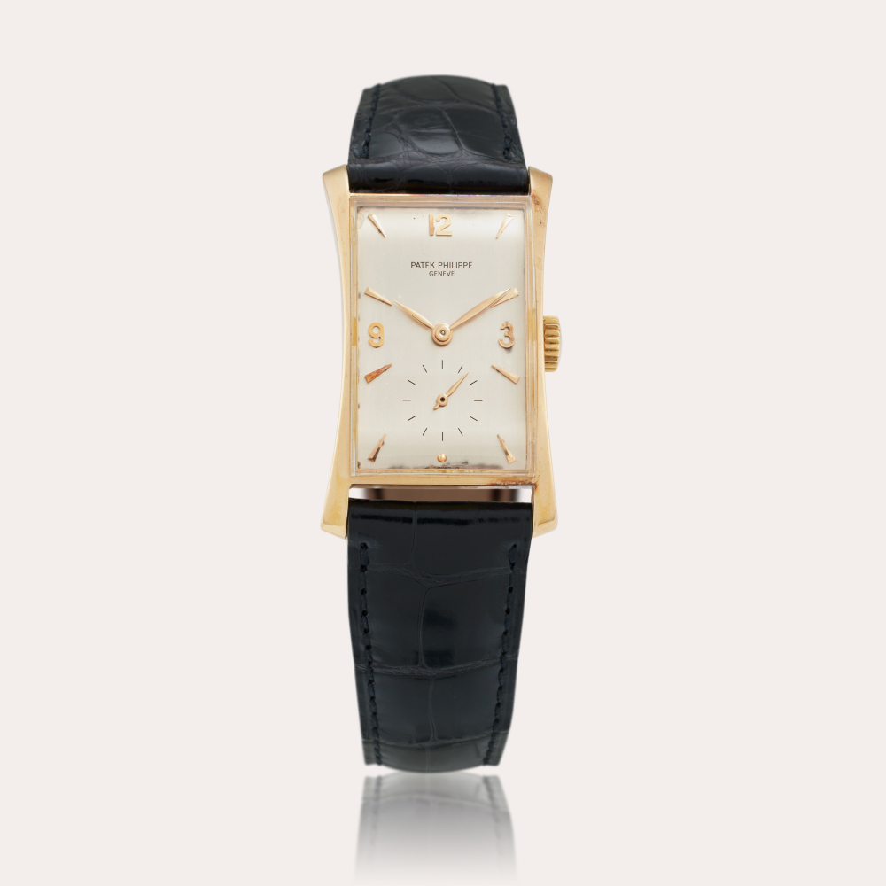 Patek Philippe Reference 1593 ‘Hour Glass’ | A pink gold wristwatch, Circa 1952