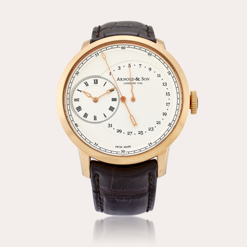 Arnold Son Reference 1ARAP.W01A TBR | A pink gold automatic wristwatch with retrograde date and dead-beat seconds, Circa 2015