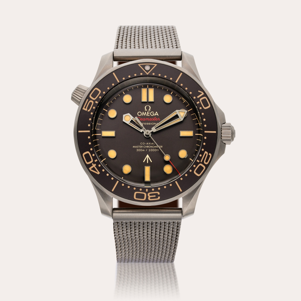 Omega Reference 210.92.42.20.01.001 Seamaster Diver ‘No Time To Die’ | A limited edition titanium automatic wristwatch with bracelet, Circa 2021